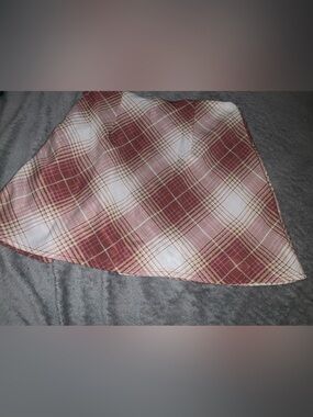Forever 21 Pink and Cream Plaid Mini Skirt